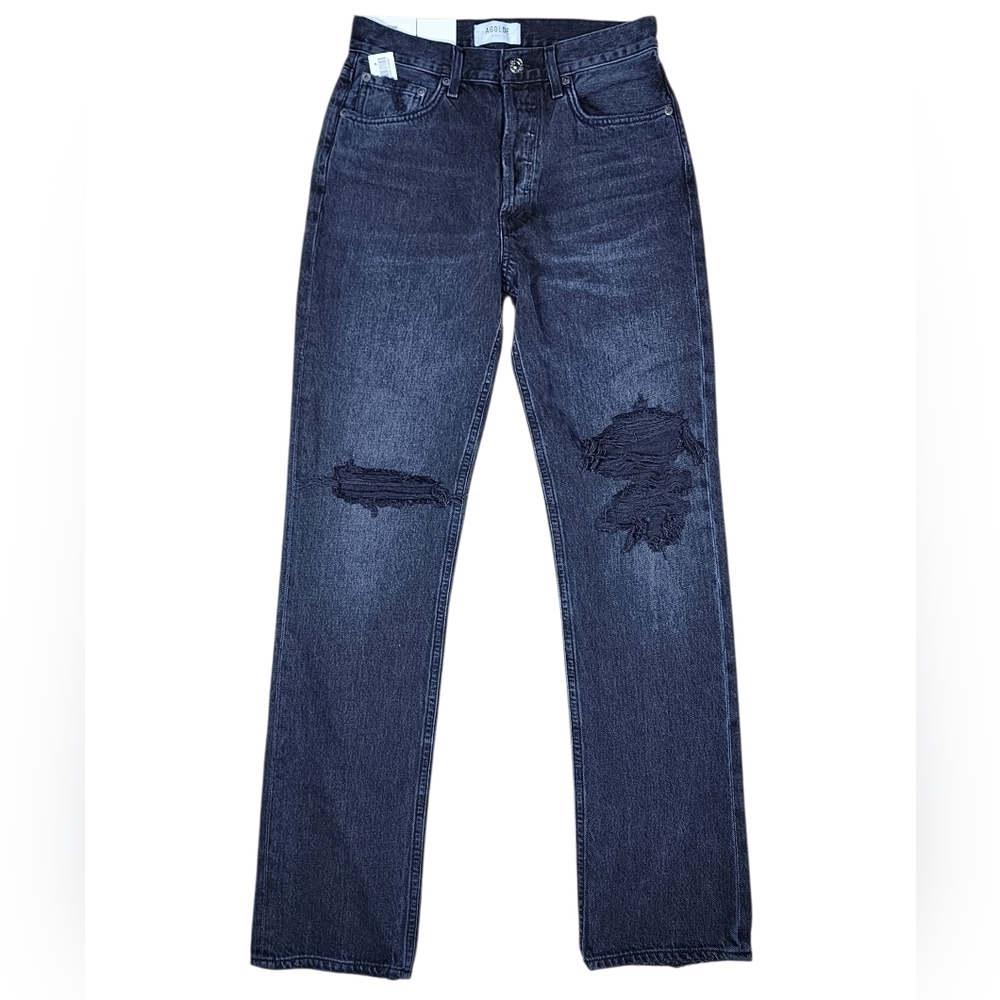 AGOLDE From Aritzia Lana Mid Rise Vintage Straight Leg Jean Disorder Wash NWT 25